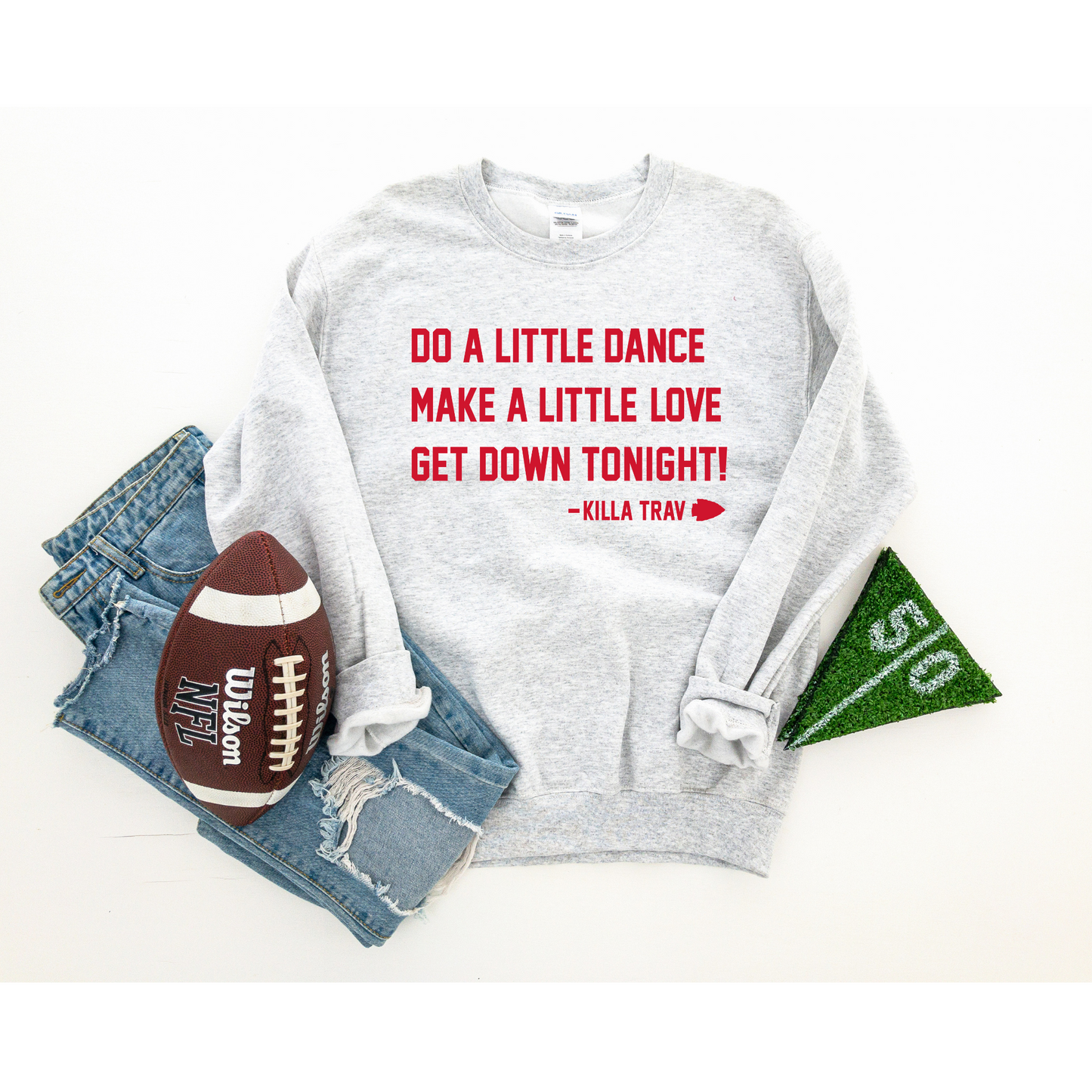 Do a little dance crewneck - ash grey