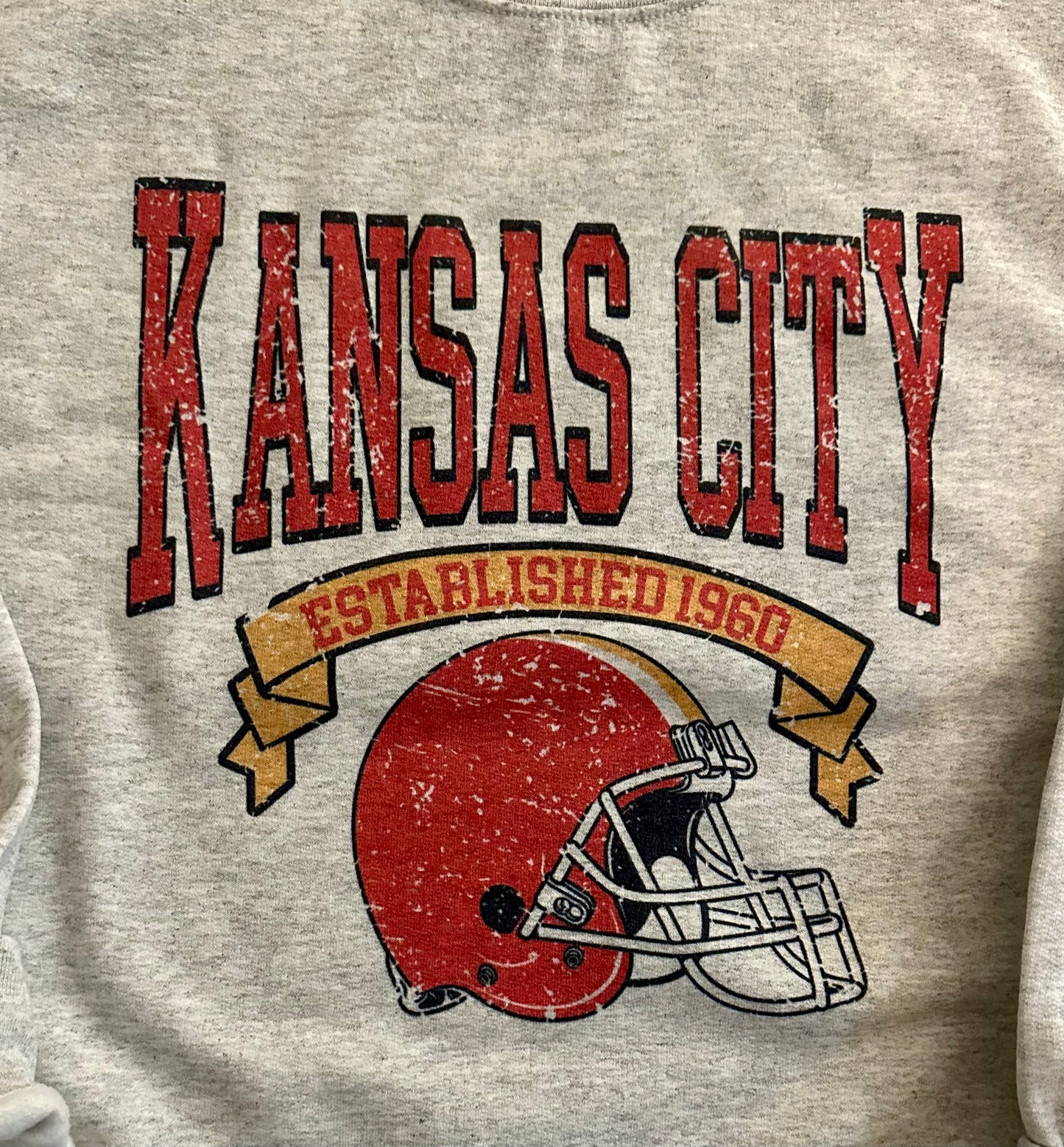 Vintage KC football crewneck *NEW*