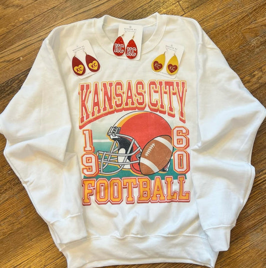 white KC 1960 crewneck