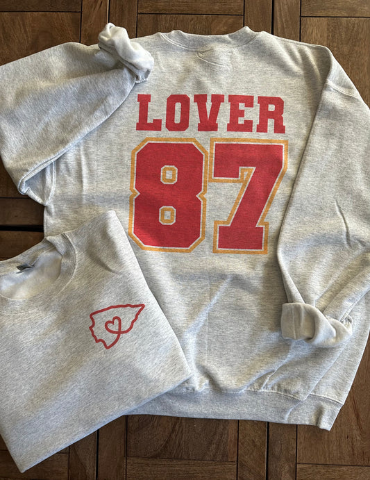 87 Lover - Crewneck Sweatshirt *Logo is an original design by @alynnarts