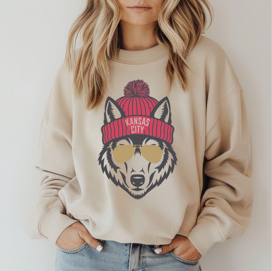 Kansas City wolf crewneck