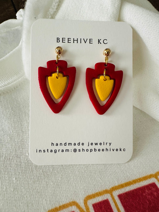 Arrowhead charm earrings
