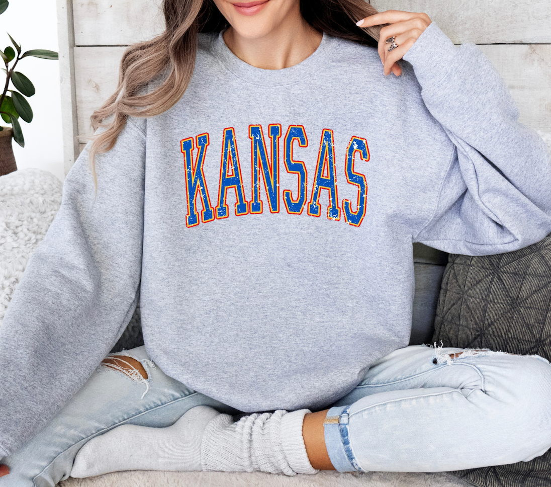 Kansas Crewneck - Ash grey