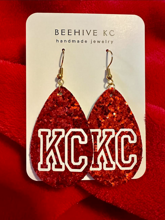 KC Earrings - Red