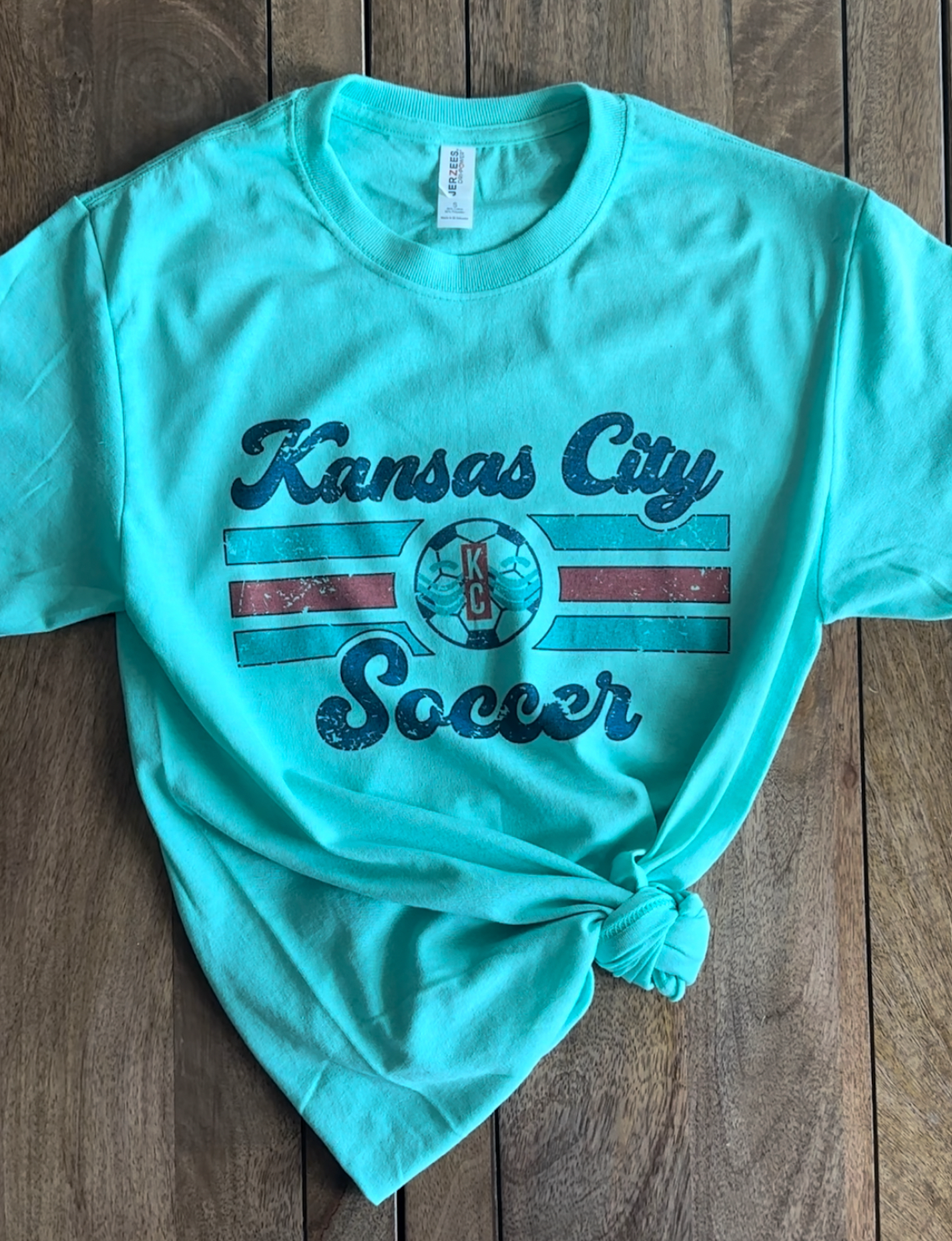 KC Soccer T-shirt - Cool Mint