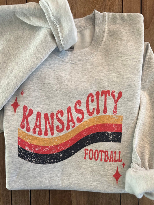 Retro KC Football - Ash