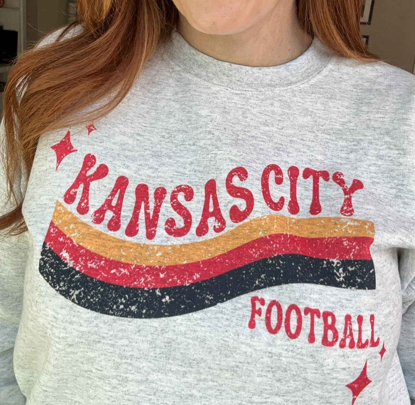 Retro KC Football - Ash